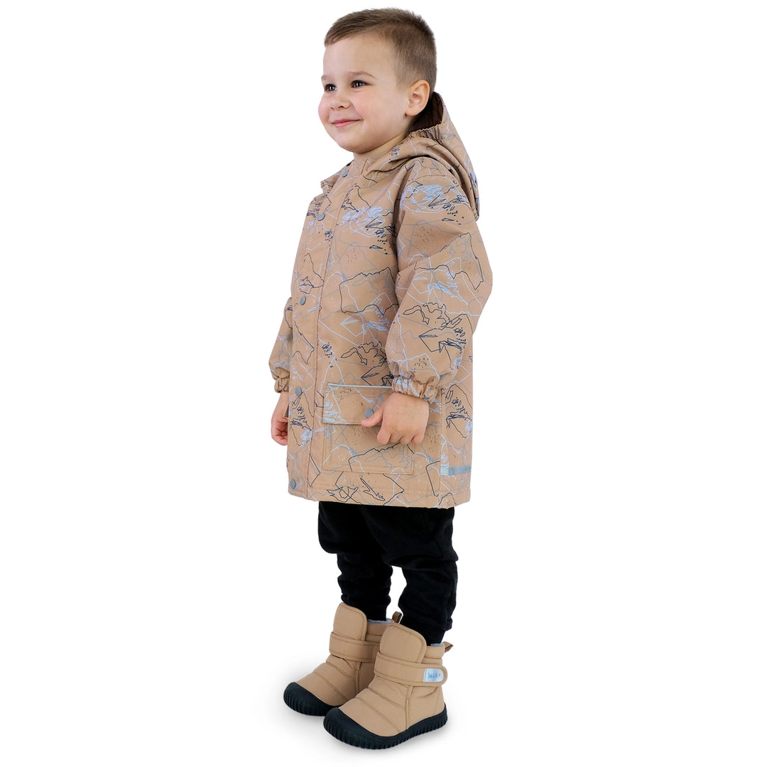 >Jan & Jul Kids Cozy-Dry Waterproof Jacket - Mountain Trails