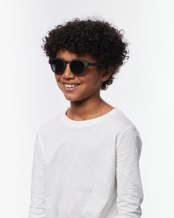 IZIPIZI PARIS Kids Polarized Sunglasses in Square #C - Black