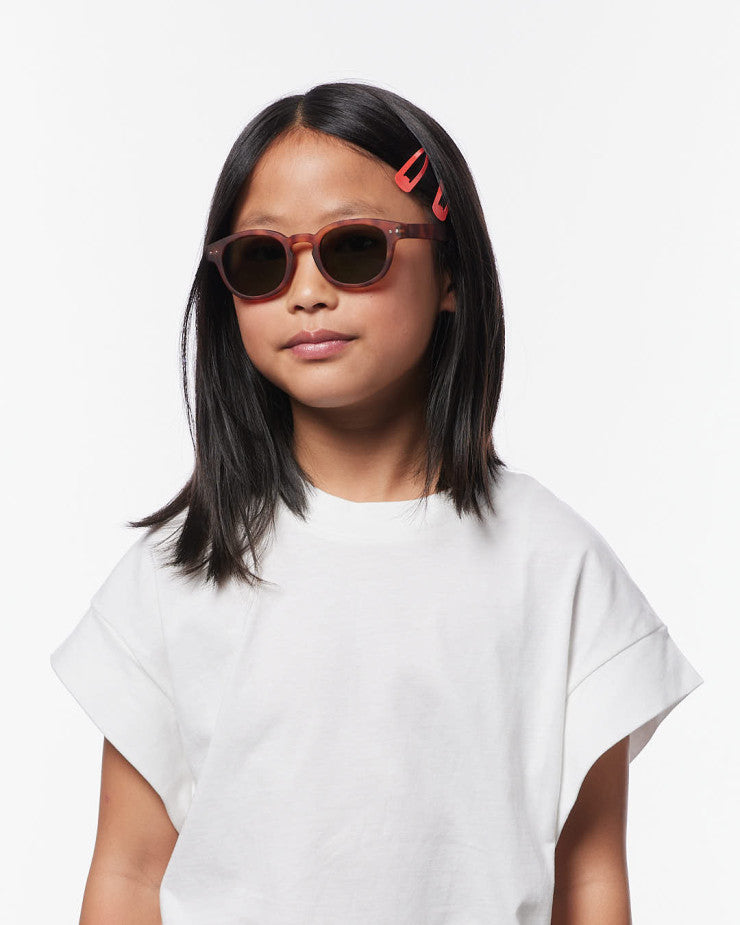 IZIPIZI PARIS Kids Polarized Sunglasses in Square #C - Havane