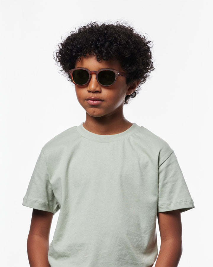 IZIPIZI PARIS Kids Polarized Sunglasses in Square #C - Havane