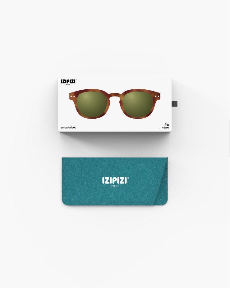 IZIPIZI PARIS Kids Polarized Sunglasses in Square #C - Havane