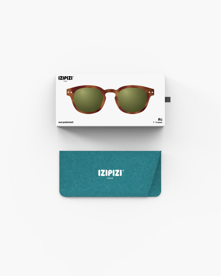 IZIPIZI PARIS Kids Polarized Sunglasses in Square #C - Havane