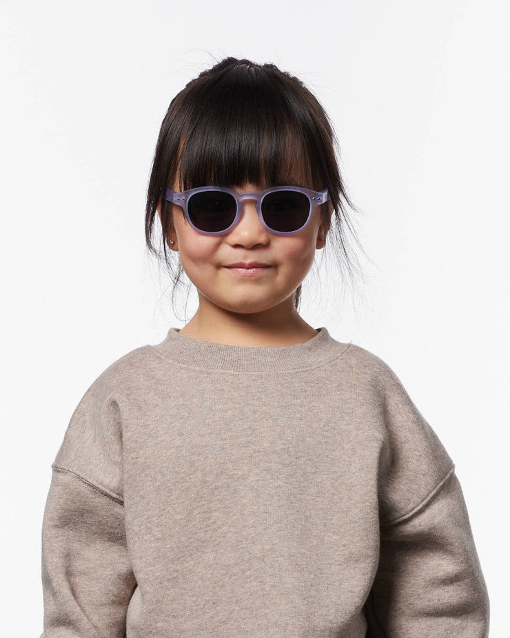 IZIPIZI PARIS Kids Polarized Sunglasses in Square #C - Lavender