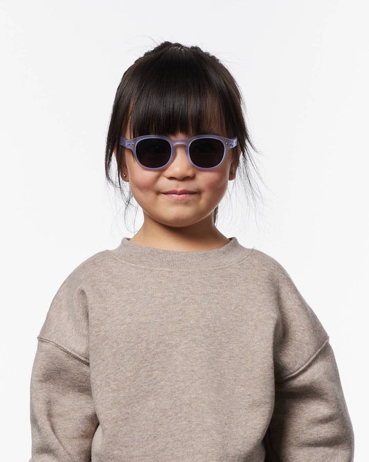 IZIPIZI PARIS Kids Polarized Sunglasses in Square #C - Lavender