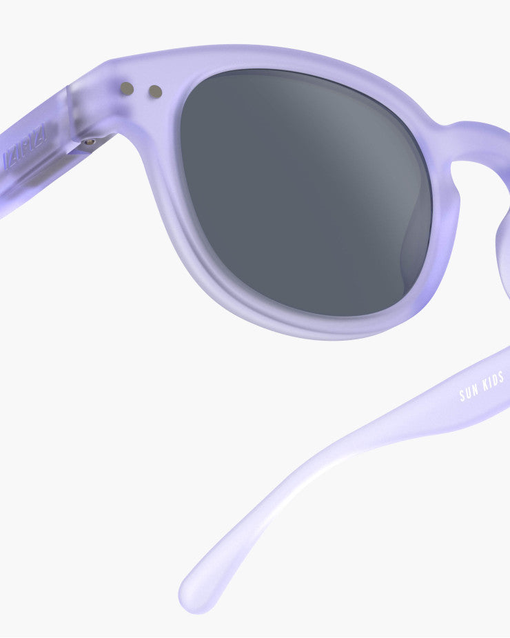 IZIPIZI PARIS Kids Polarized Sunglasses in Square #C - Lavender