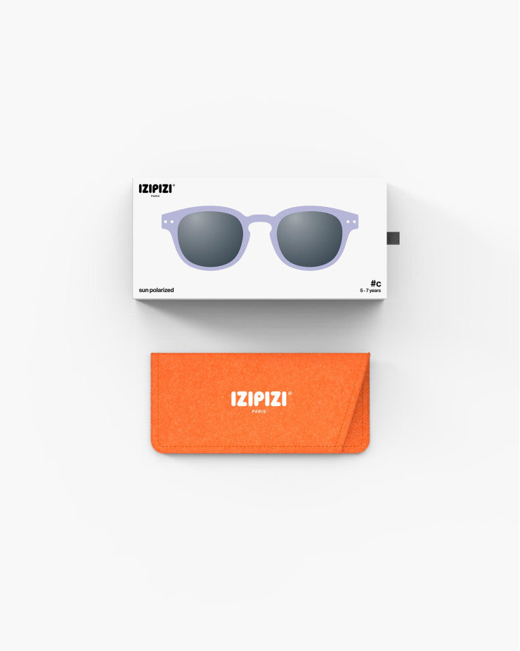 IZIPIZI PARIS Kids Polarized Sunglasses in Square #C - Lavender