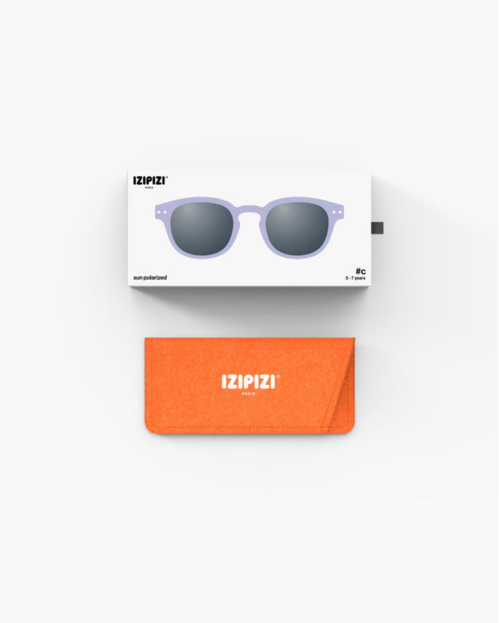 IZIPIZI PARIS Kids Polarized Sunglasses in Square #C - Lavender