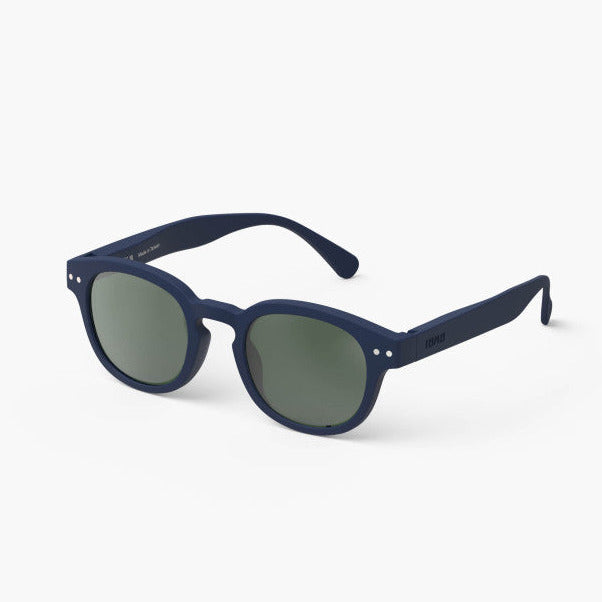 IZIPIZI PARIS Kids Polarized Sunglasses in Square #C - Navy Blue