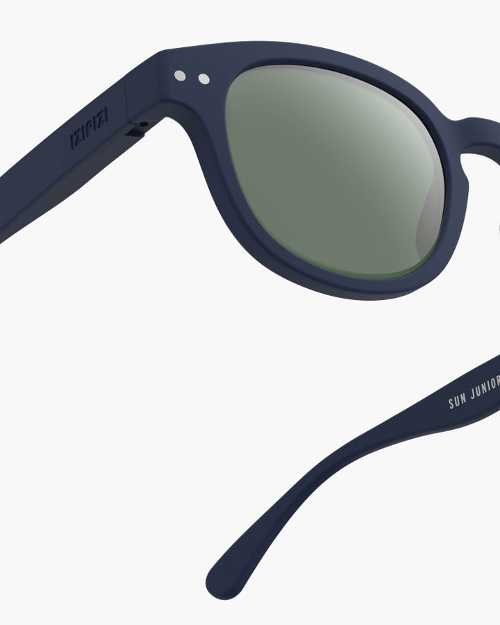 IZIPIZI PARIS Kids Polarized Sunglasses in Square #C - Navy Blue