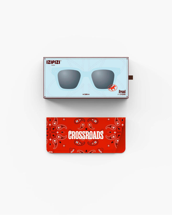 IZIPIZI PARIS Kids Polarized Sunglasses in CROSSROAD - Road Turquoise Stone