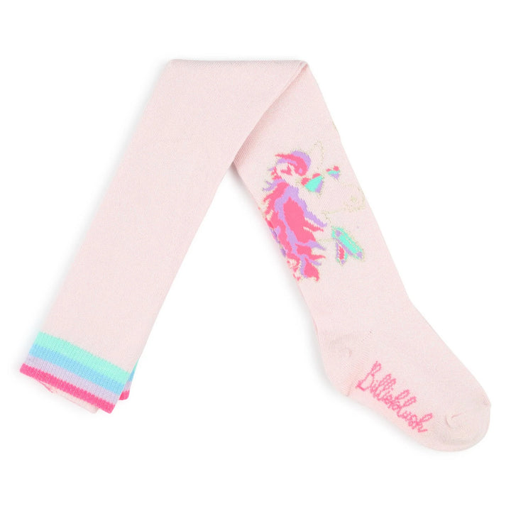 Billieblush Girls Pink Unicorn Tights - 8-10Y