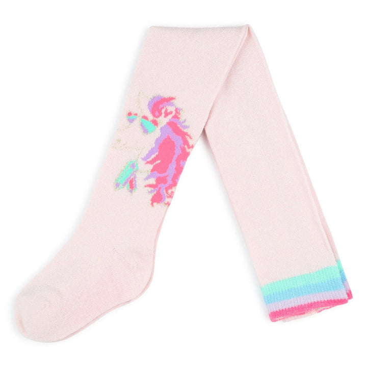 Billieblush Girls Pink Unicorn Tights - 8-10Y