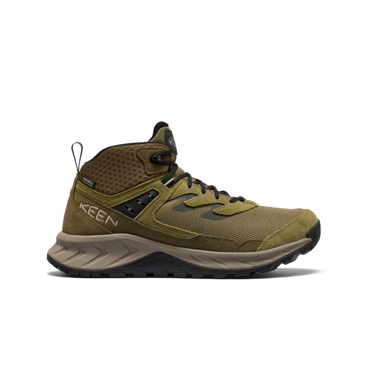 KEEN Men's Hightrail Waterproof Hiking Boot - MARTINI OLIVE/DARK OLIVE