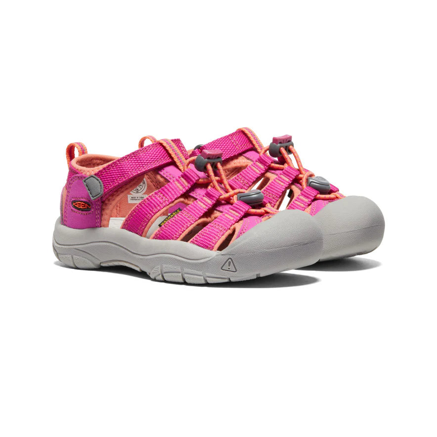 >KEEN Kids Newport H2 Quick-Dry Sandal - Verry Berry/Fusion Coral
