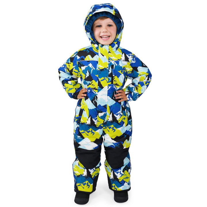 >Jan & Jul Kids Waterproof Snowsuit - Neon Peaks