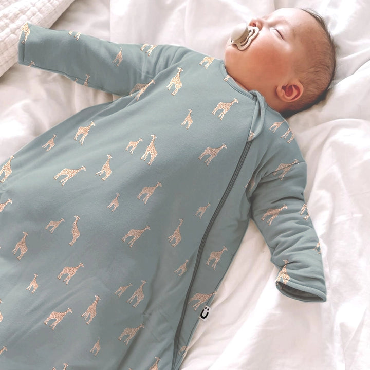 >Gunamuna Baby 2.5 TOG Long Sleeve Sleep Bag - ﻿﻿Giraffe Moss