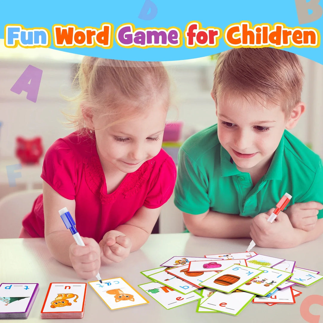 Kids Words Writing & Spelling Flash Cards 120 Pieces
