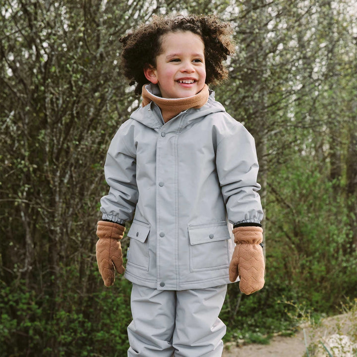 >Jan & Jul Kids Cozy-Dry Waterproof Jacket - Greystone