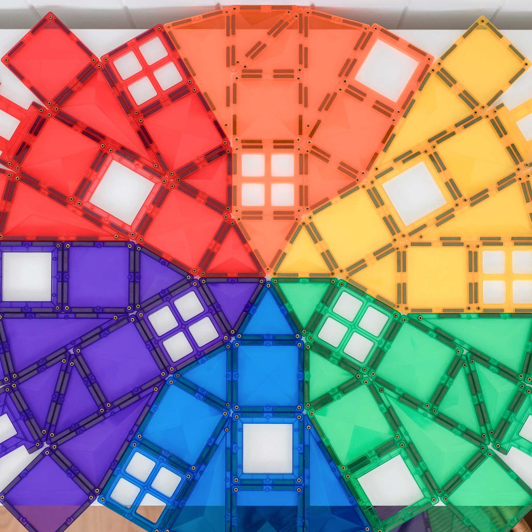 >CONNETIX Rainbow Tiles - 102 Pieces Creative Pack