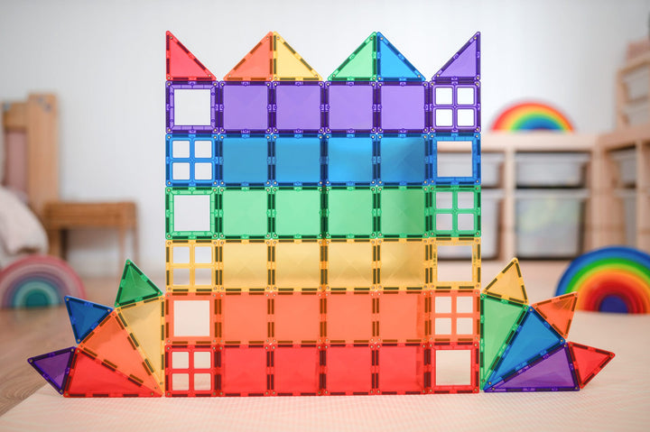 CONNETIX Rainbow Tiles - 60 Pieces Starter Pack