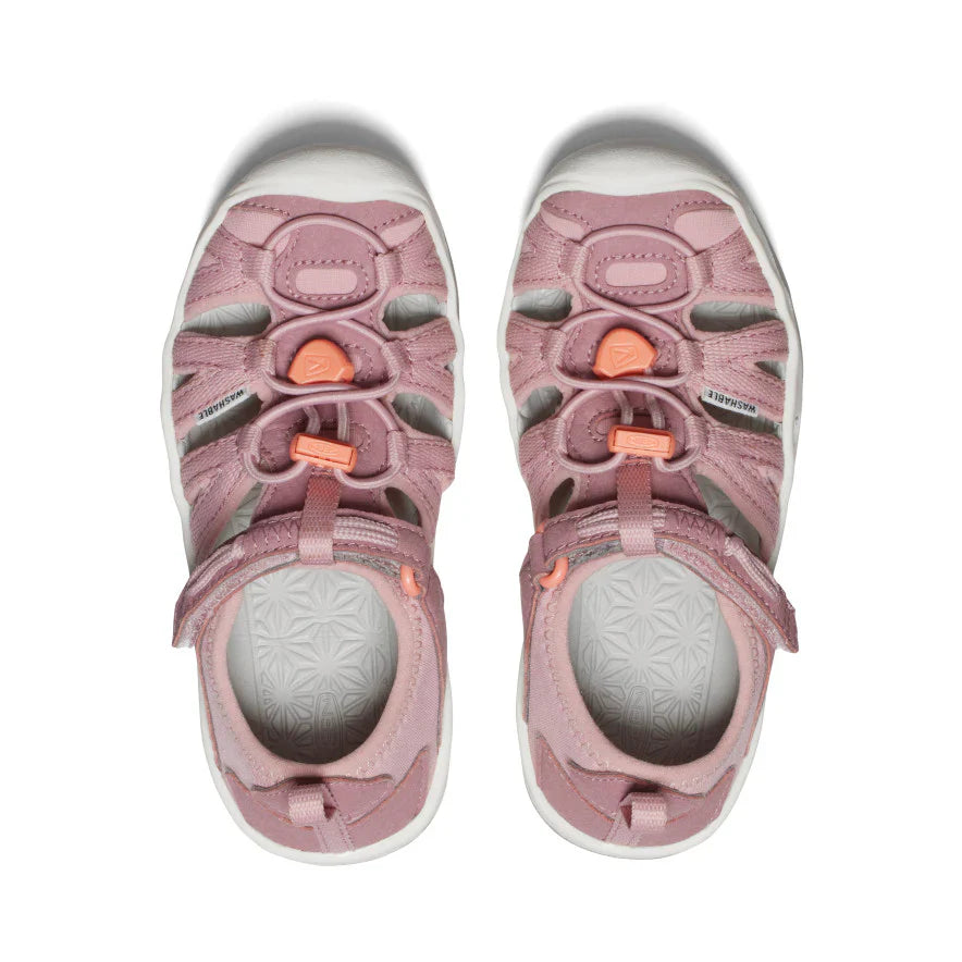 KEEN Kids Moxie Lightweight Sandal - Nostalgia Rose/Papaya Punch