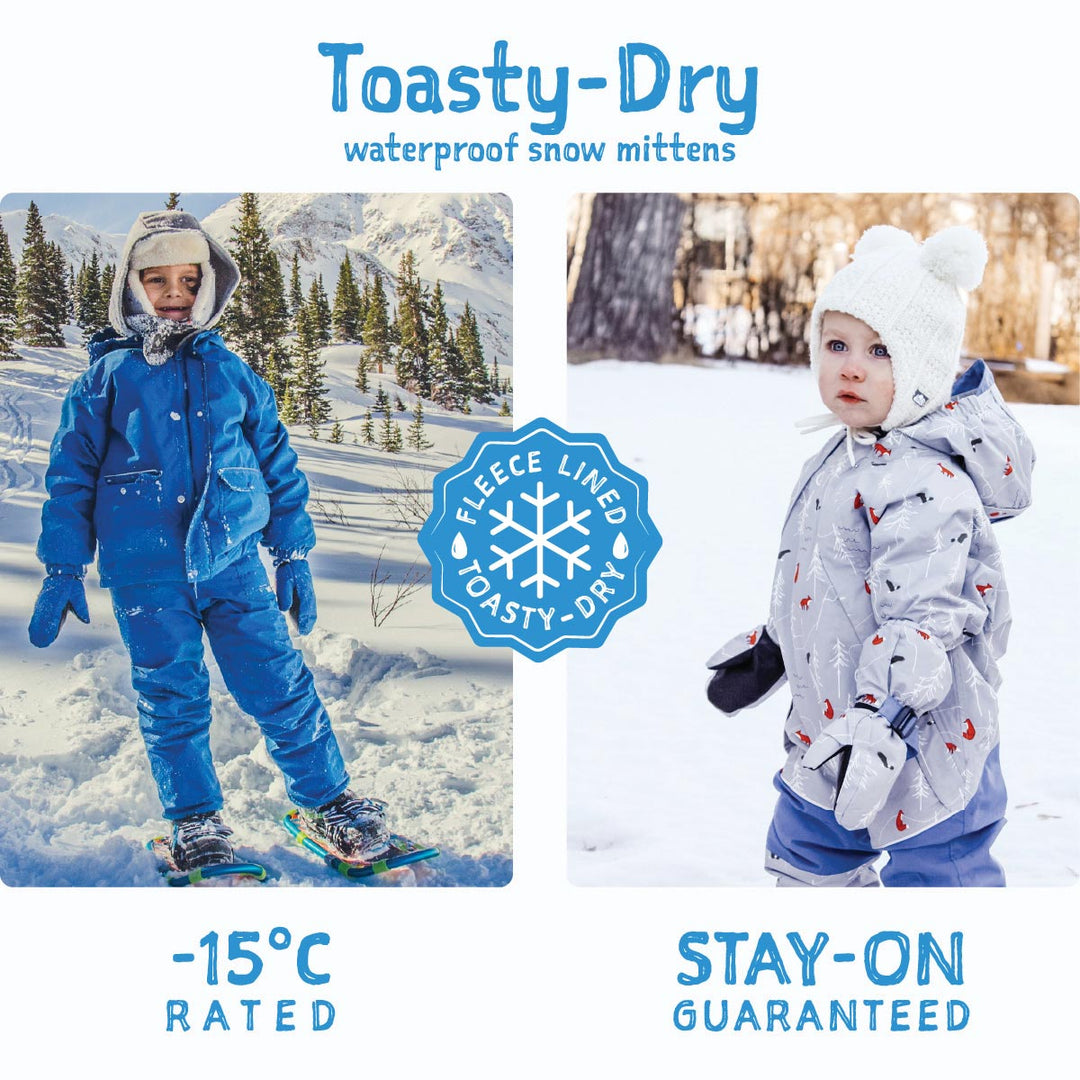 >Jan & Jul Kids Toasty-Dry Waterproof Snow Mitten - Blue