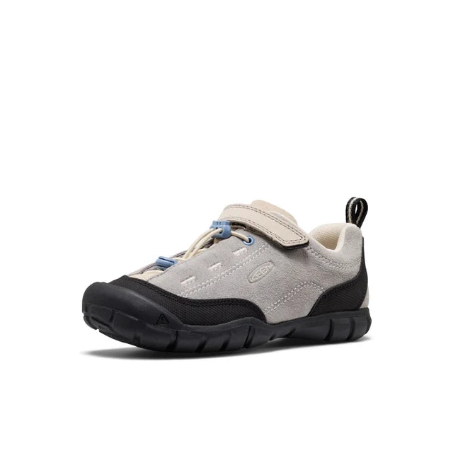 >KEEN Kids Jasper II Play-Anywhere Comfort Leather Sneaker - ALLOY/BIRCH