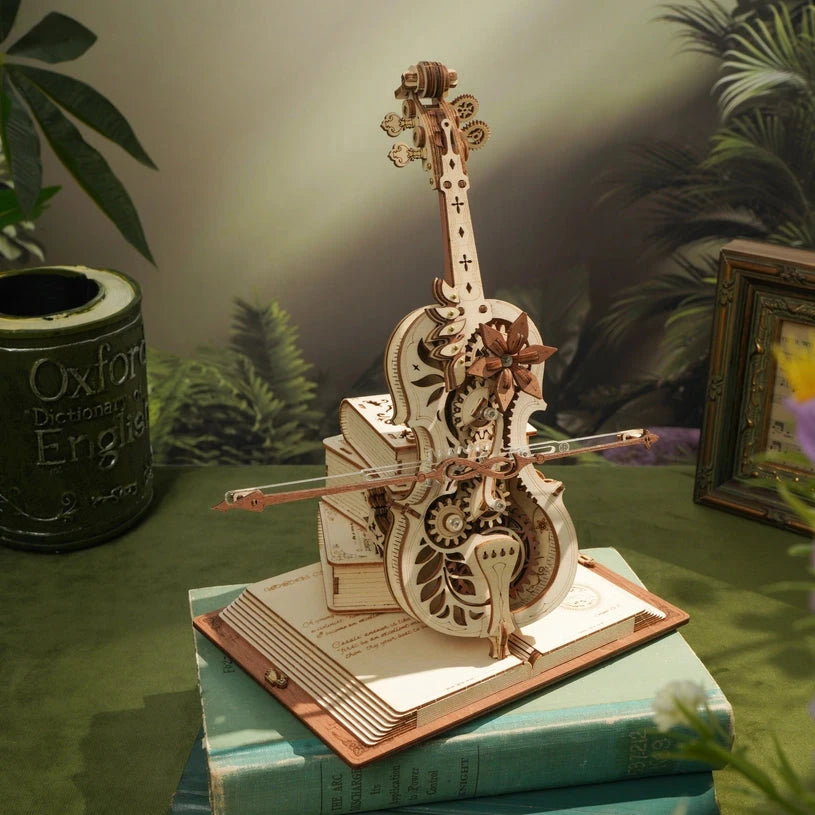 >Hands Craft DIY Mechanical Music Box: Magic Cello