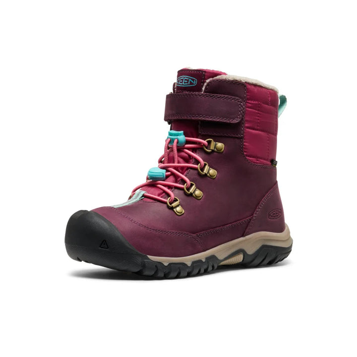 >KEEN Kids Kanibou Waterproof Winter Boot - FIG/PINK LEMONADE