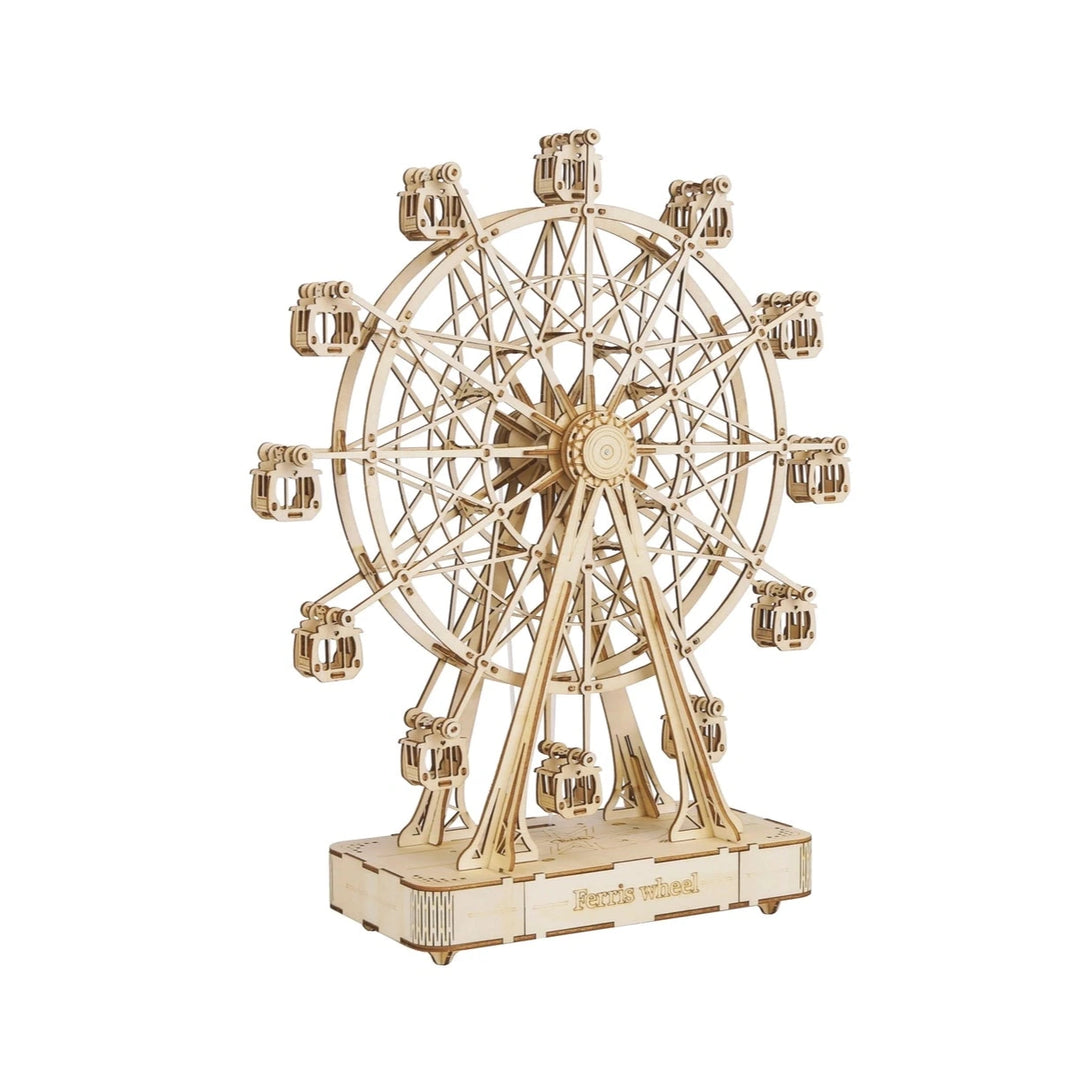 >Hands Craft DIY 3D Wooden Puzzle Music Box: Ferris Wheel