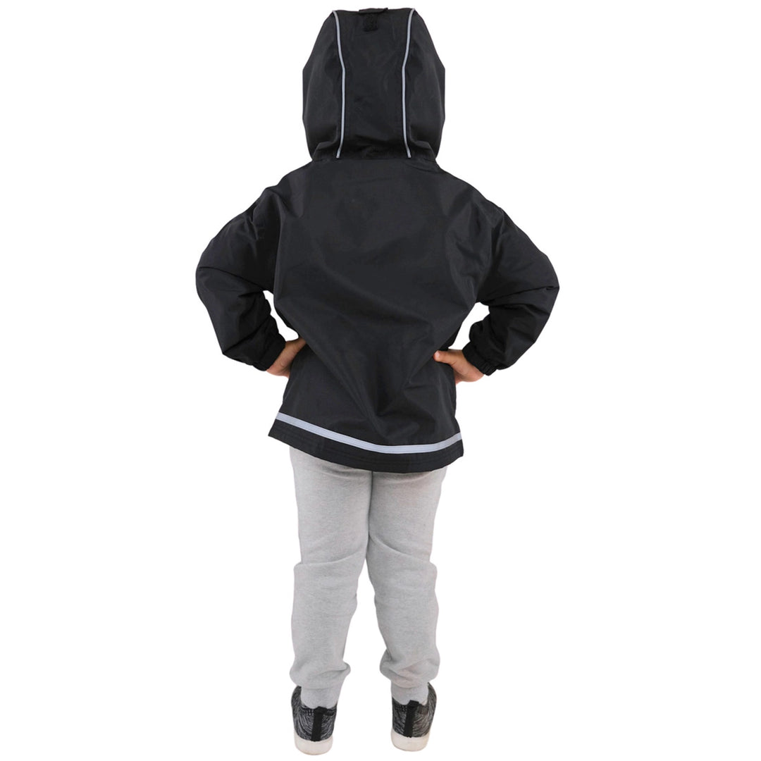 >Jan & Jul Kids Cozy-Dry Waterproof Jacket - Black