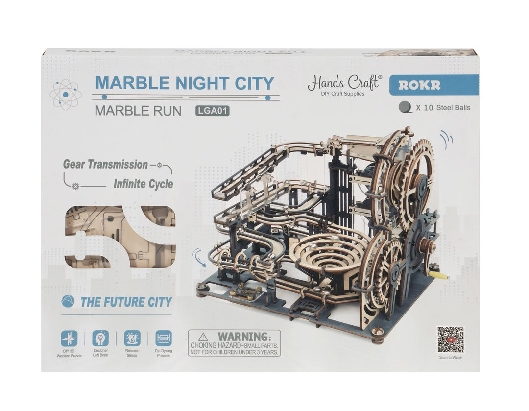 >Hands Craft DIY Marble Run: Marble Night City