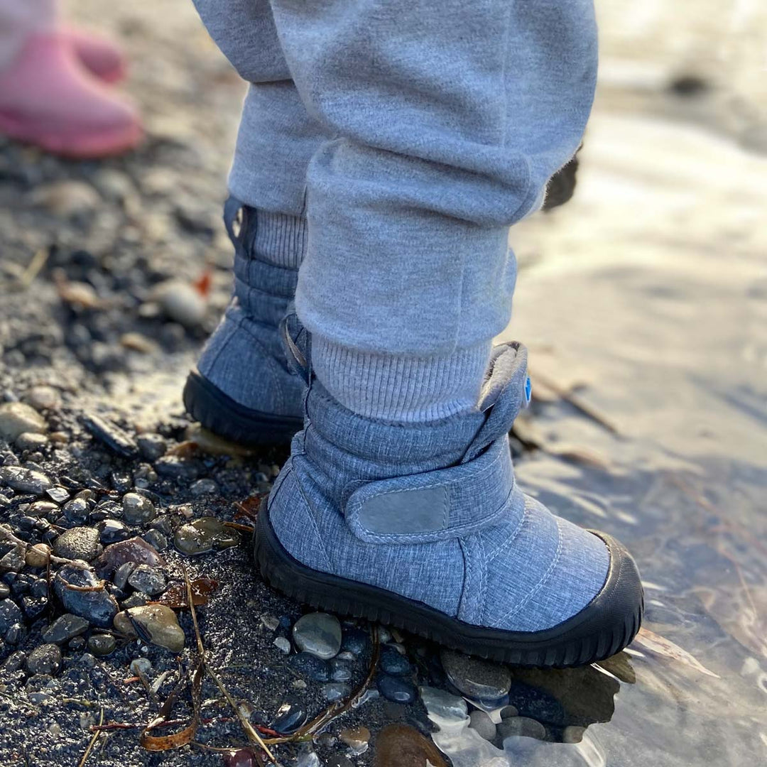 >Jan & Jul Kids Toasty-Dry Boots/Booties - Heather Grey