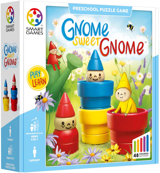 SMART Games Gnome Sweet Gnome Wooden Deduction Game Age 3-7Y