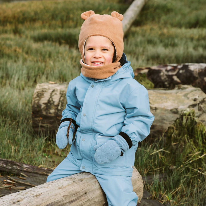 >Jan & Jul Kids Cozy-Dry Waterproof Jacket - Dusty Blue