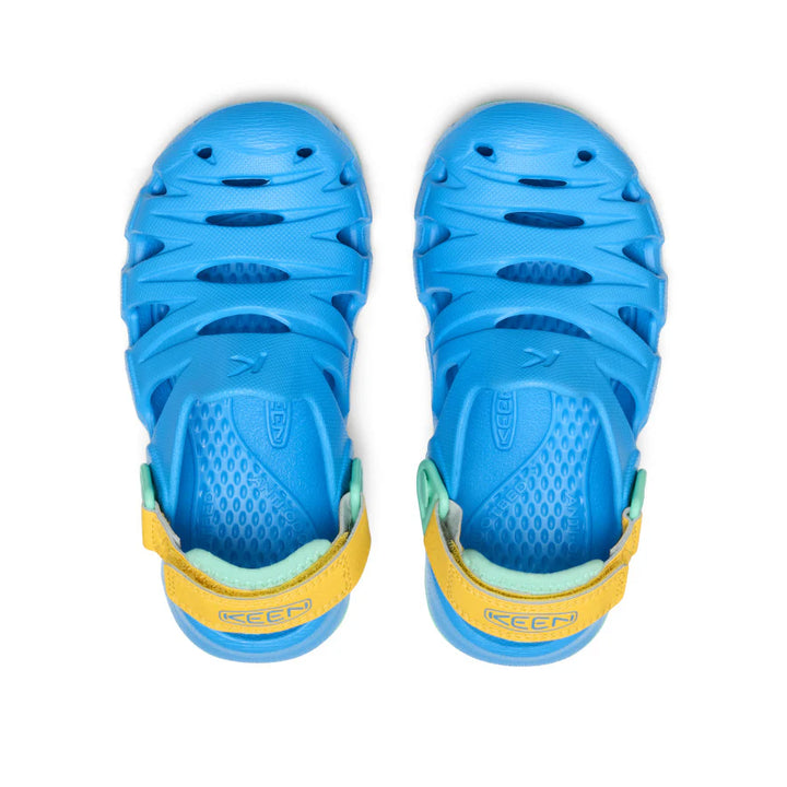 KEEN Kids HyperFLT Clog - AZURE BLUE/DAFFODIL