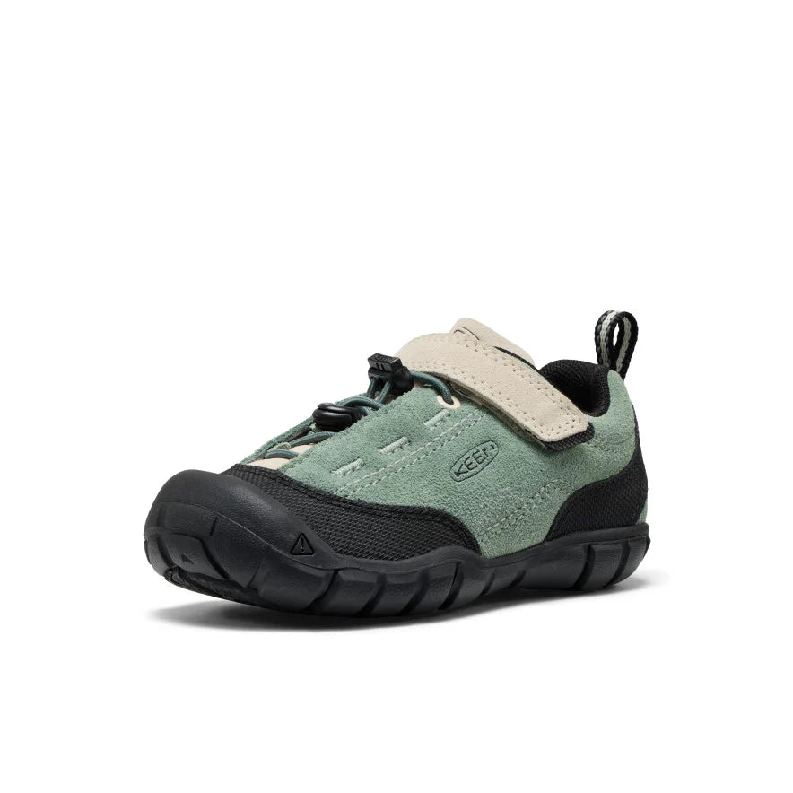 >KEEN Kids Jasper II Play-Anywhere Comfort Leather Sneaker - LILY PAD/BIRCH