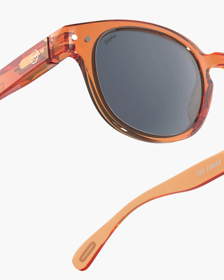 IZIPIZI PARIS Junior Polarized Sunglasses in Square #C - Orange Smash