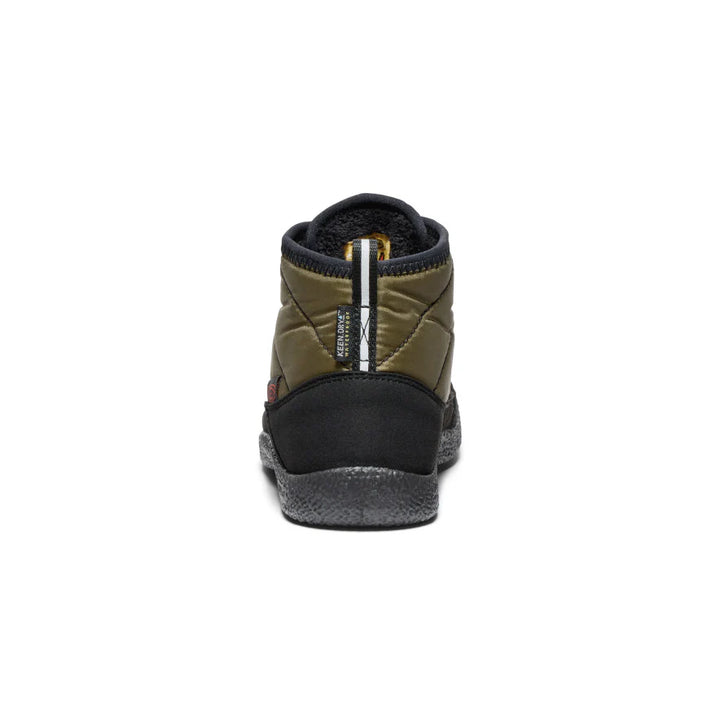 >KEEN Kids Howser II Waterproof Chukka - Dark Olive/Gold Flame