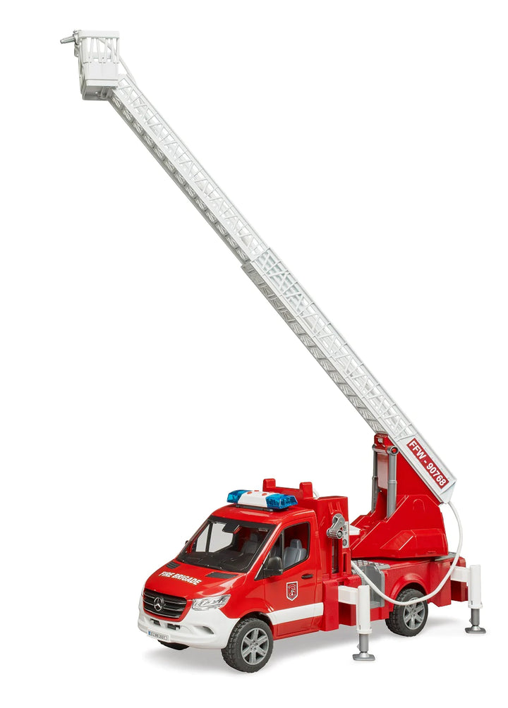 >Bruder 02673 MB Sprinter Fire Engine w/ Ladder Water Pump and Light & Sound 17.7 x 6.8 x 8.6 inch