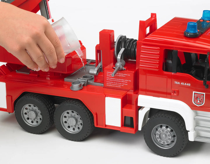 >Bruder 02771 MAN Fire Engine w/ Water Pump and Light & Sound Module 18.5 x 6.9 x 9.5 inch