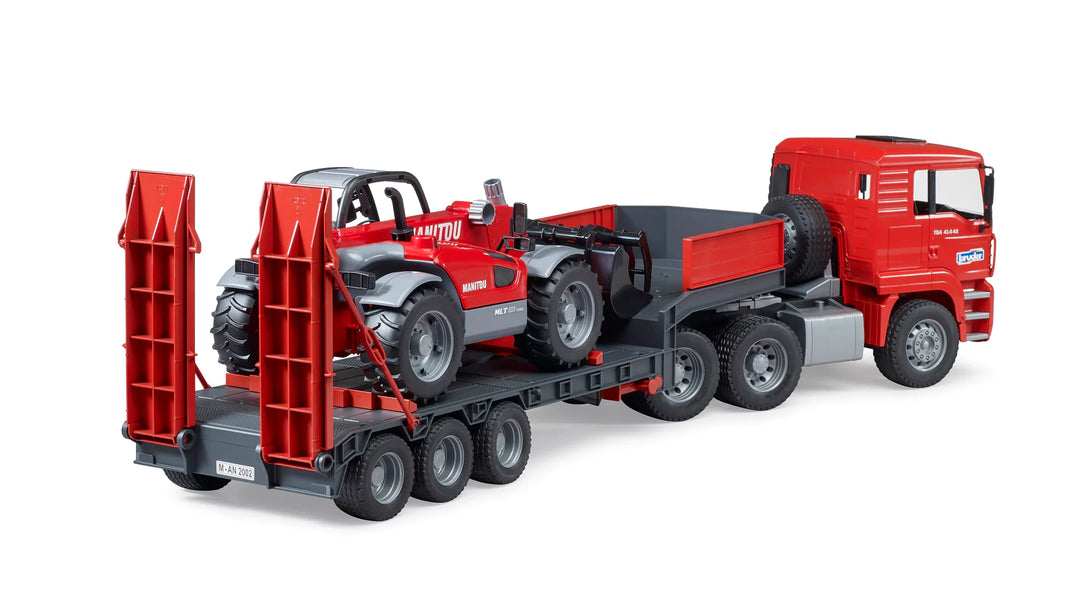 >Bruder 02774 MAN TGA Loader truck with Manitou Loader