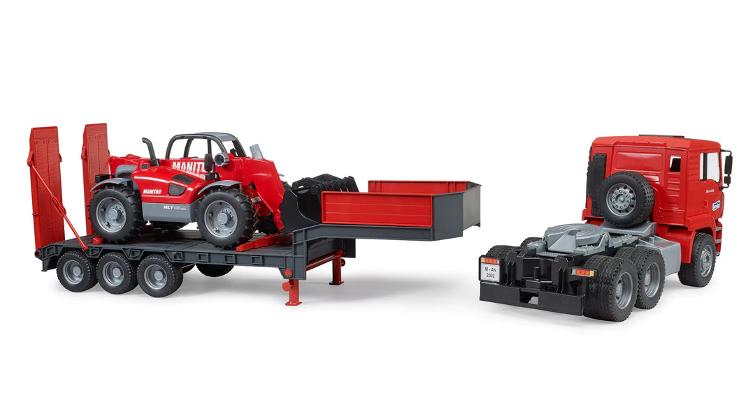 >Bruder 02774 MAN TGA Loader truck with Manitou Loader