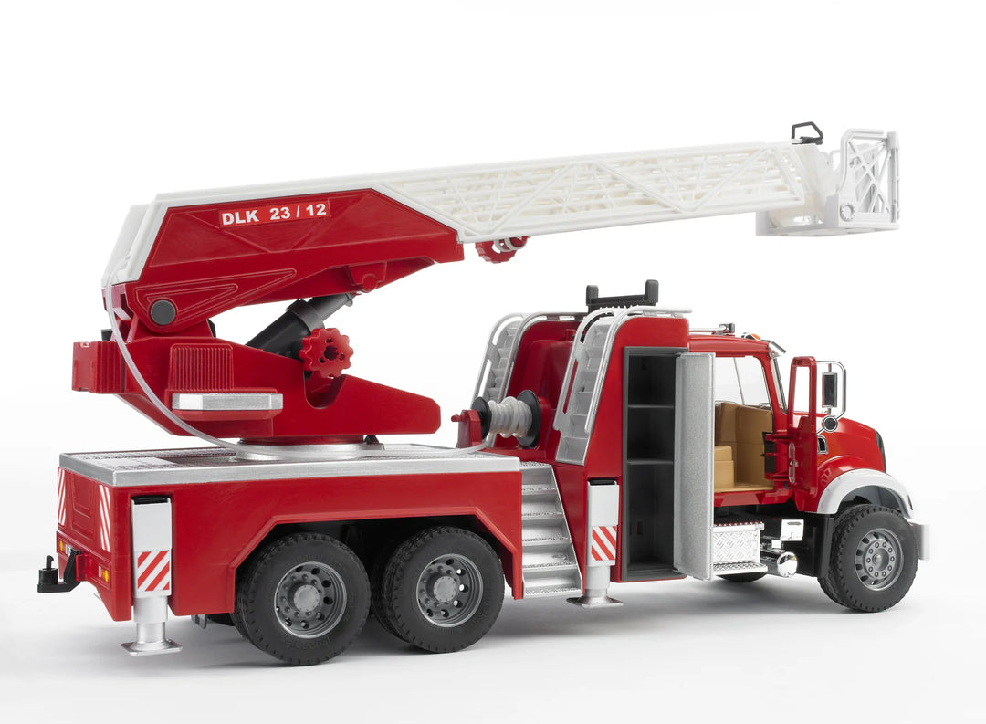 >Bruder 02821 MACK Granite Fire Engine w/ Water Pump and Light & Sound 24.8 x 7.9 x 10.4 inch