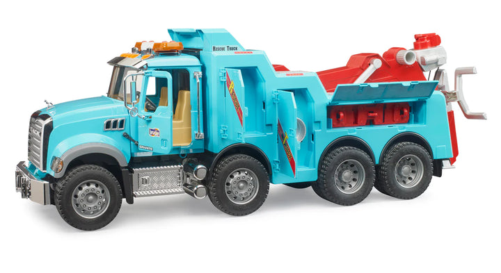 >Bruder 02831 Mack Granite Recovery and Towing Truck with Light and Sound Module 24.8 x 8.3 x 9.1 inch