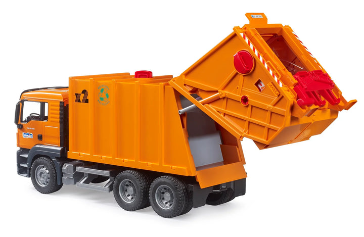 >Bruder 03760 MAN TGS Garbage Truck Orange