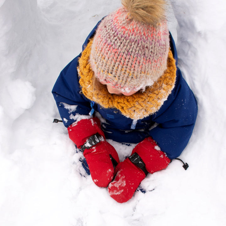 >Jan & Jul Kids Toasty-Dry Waterproof Snow Mitten - Red