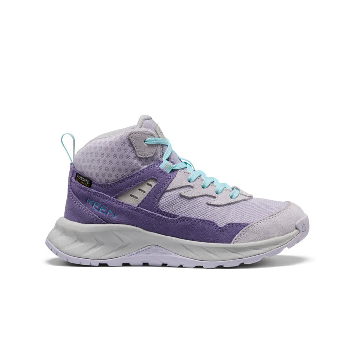 >KEEN Kids Hightrail Versatile Traction Waterproof Hiking Boot - PURPLE HAZE/THISTLE