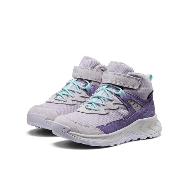 >KEEN Kids Hightrail Versatile Traction Waterproof Hiking Boot - PURPLE HAZE/THISTLE