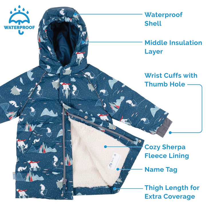 >Jan & Jul Kids Waterproof Winter Coat - Arctic